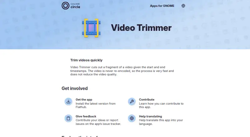 Video Trimmer's own site