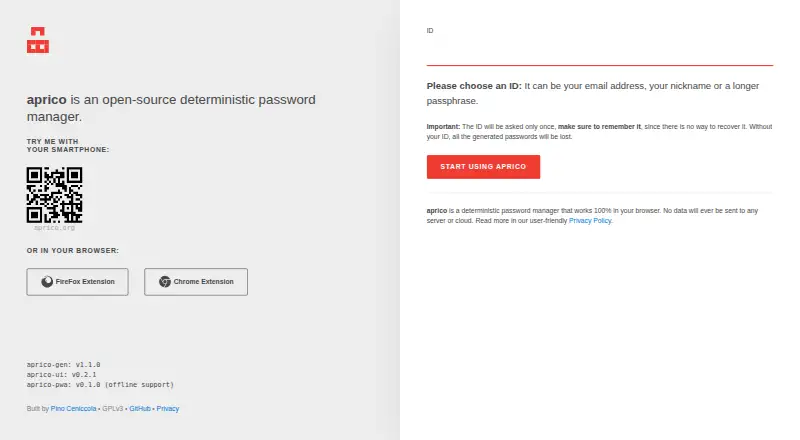 Aprico's own site