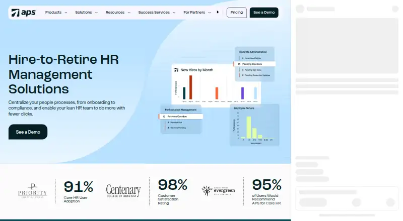 APS Core HR's own site
