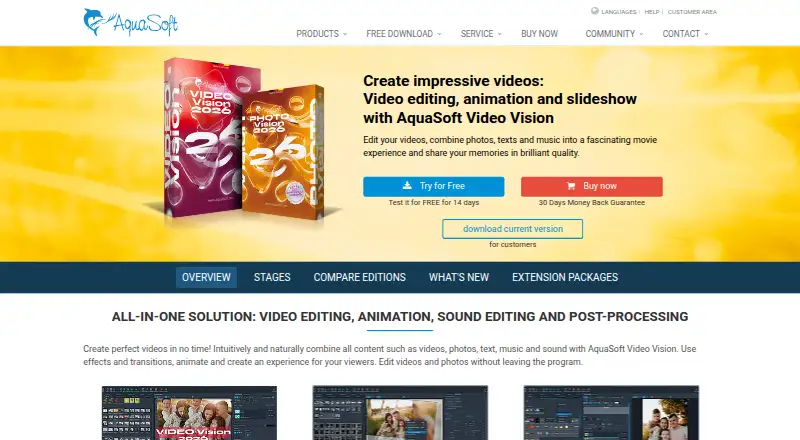 AquaSoft Video Vision's own site