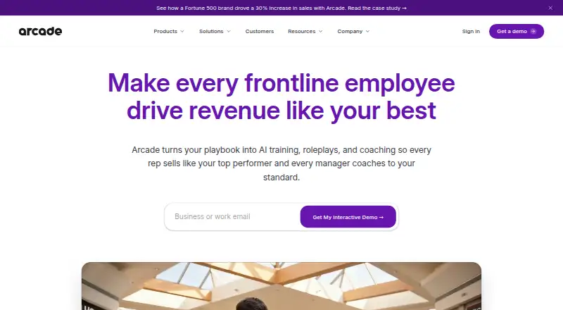 Arcade's own site