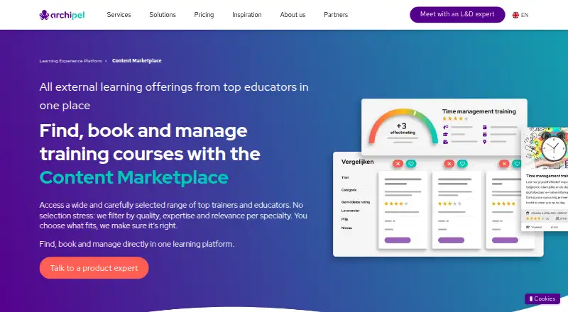 Archipel Academy Content Marketplace's own site
