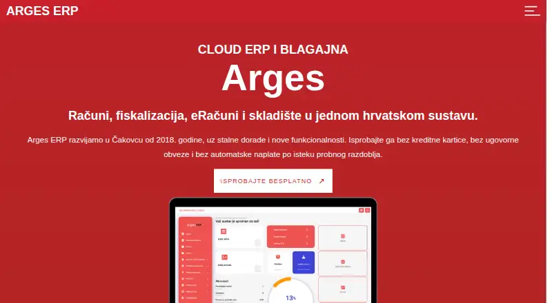 Arges ERP's own site