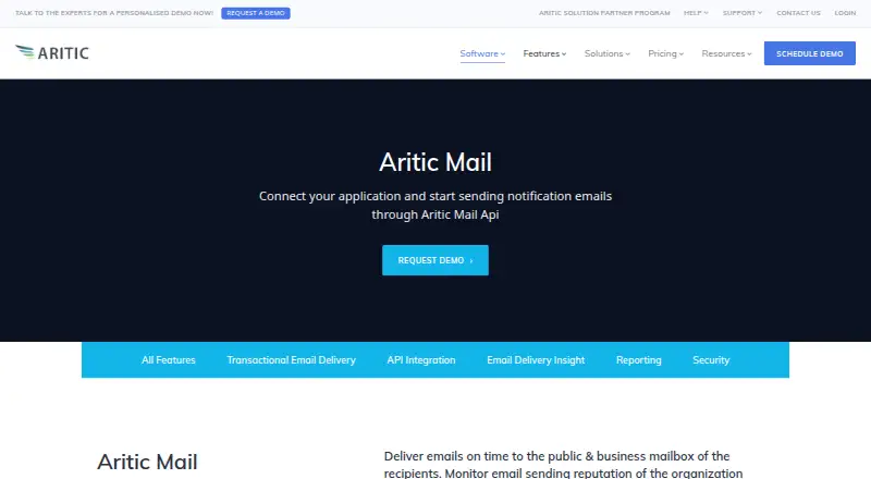 Aritic Mail's own site