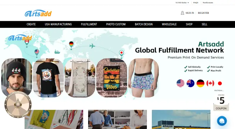 ArtsAdd's own site
