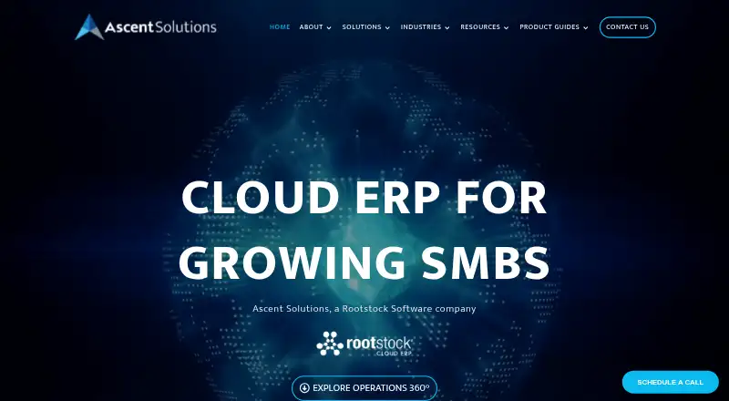 AscentERP's own site