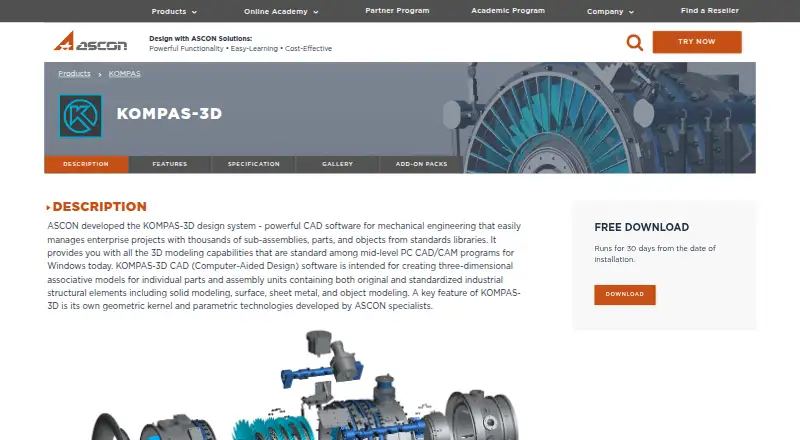 KOMPAS-3D's own site