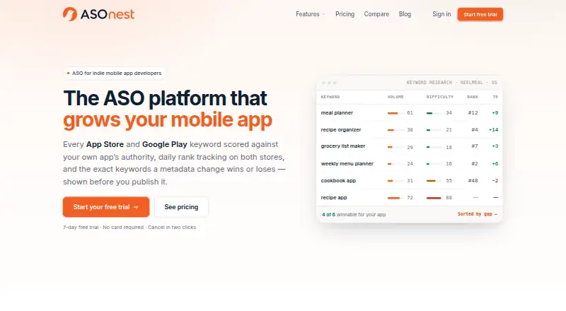 ASOnest's own site