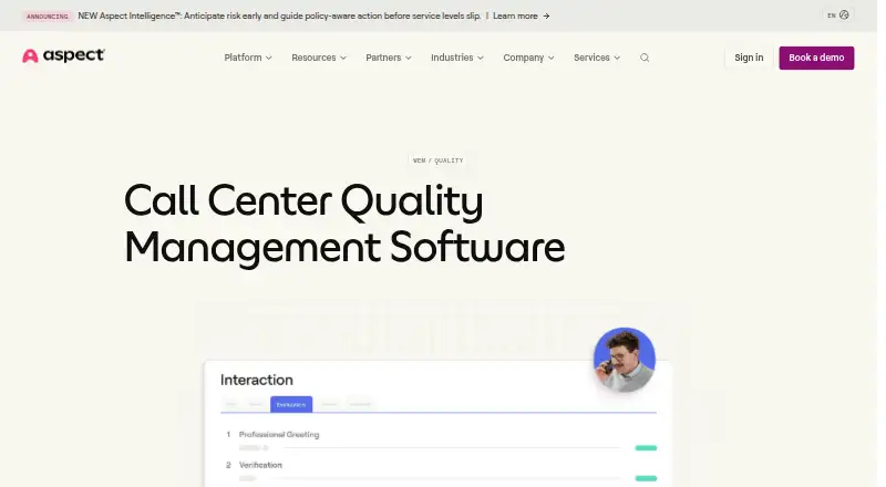 Aspect Quality's own site