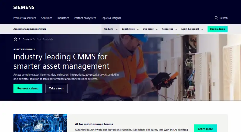 Asset Essentials's own site