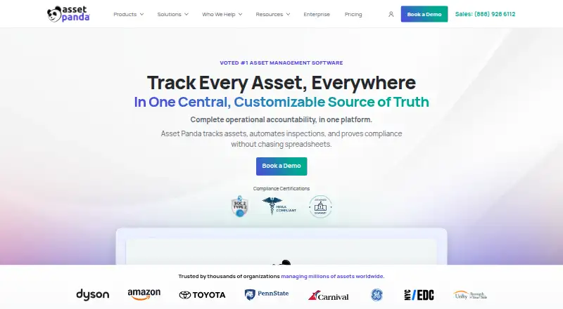 Asset Panda's own site