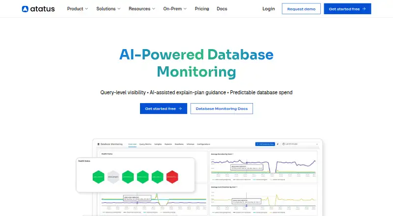 Atatus Database Monitoring's own site