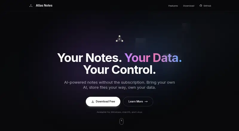 Atlas Notes's own site