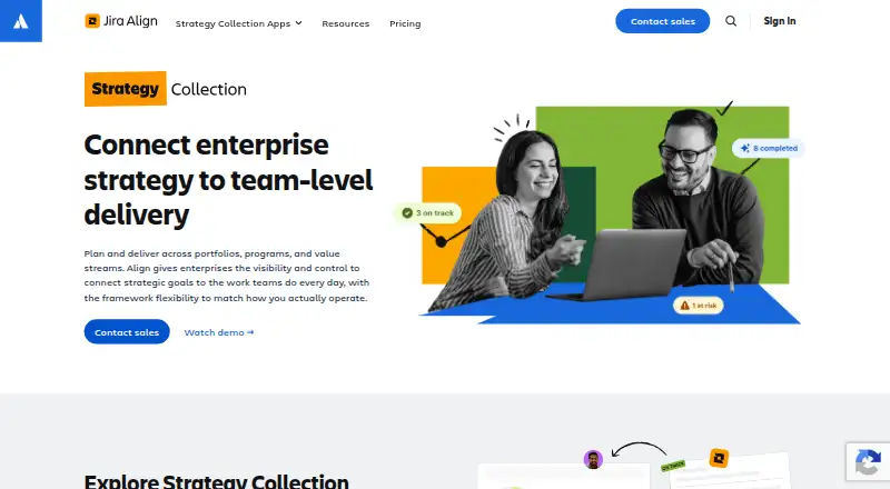 Atlassian Align's own site