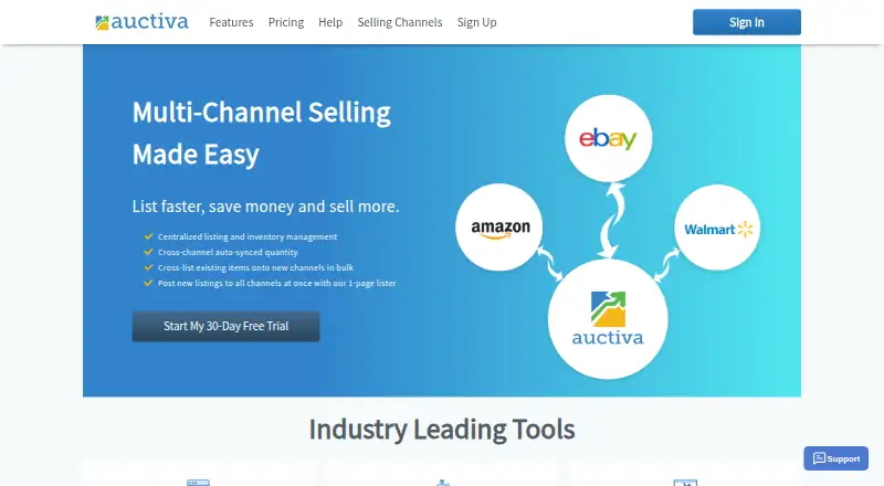 Auctiva's own site