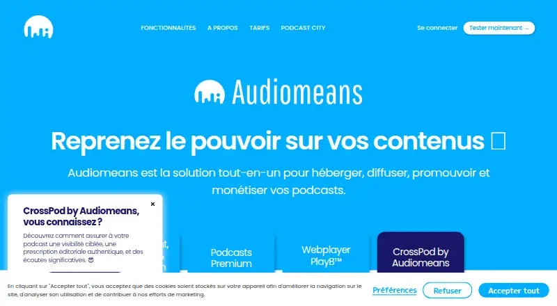 Audiomeans's own site