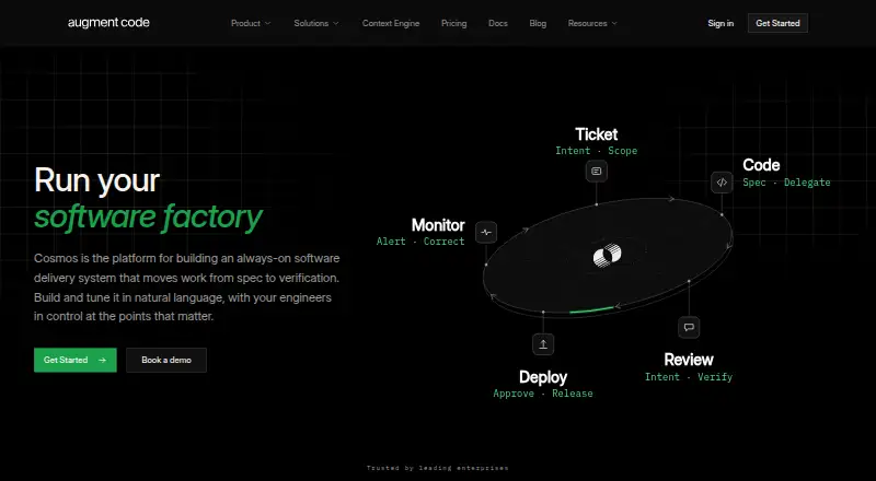 Augment Code's own site