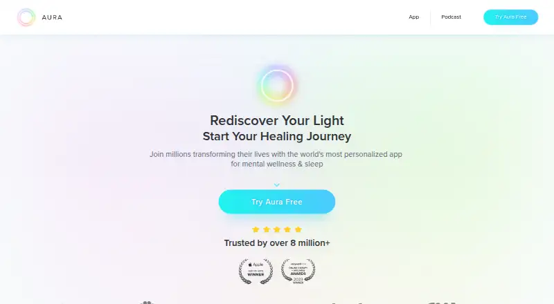 Aura's own site