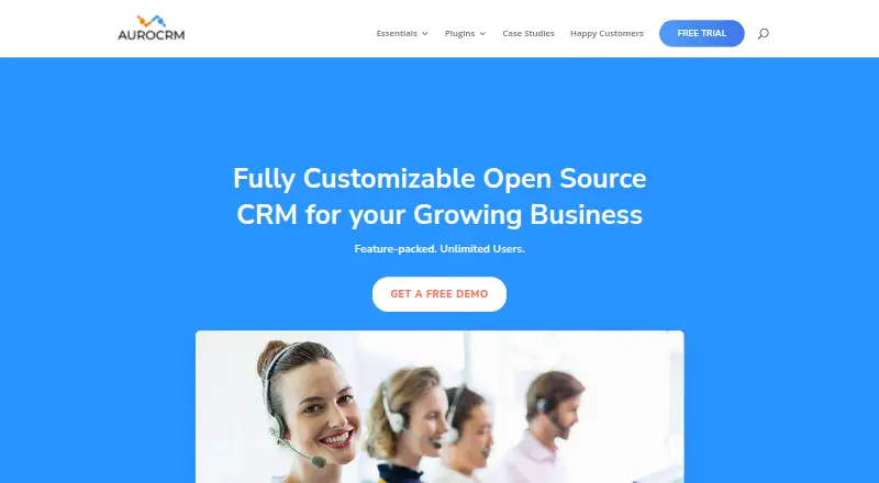 Auro CRM's own site