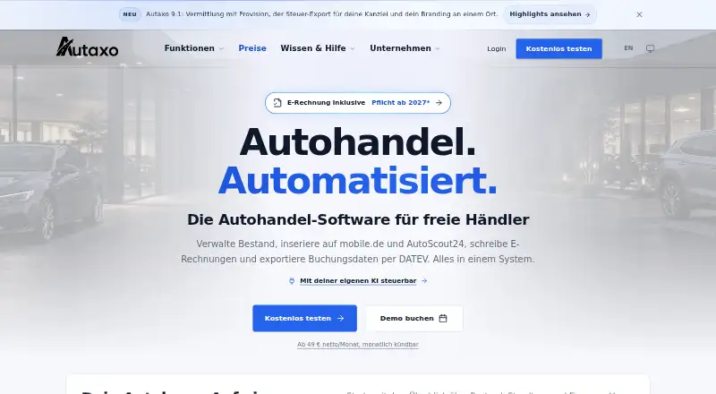 Autaxo DMS's own site
