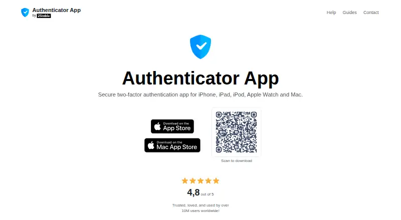 Authenticator App by 2Stable's own site