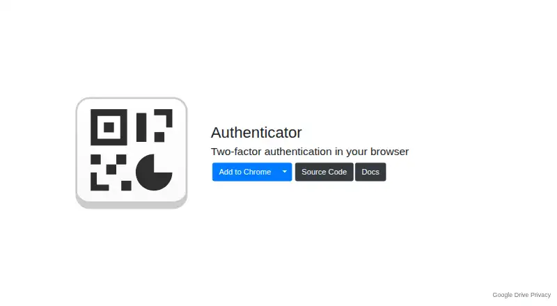 Authenticator Extension's own site