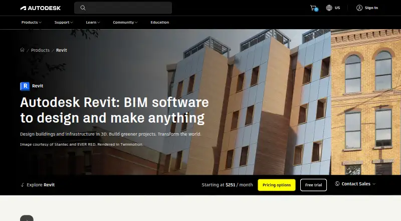 Autodesk Revit's own site
