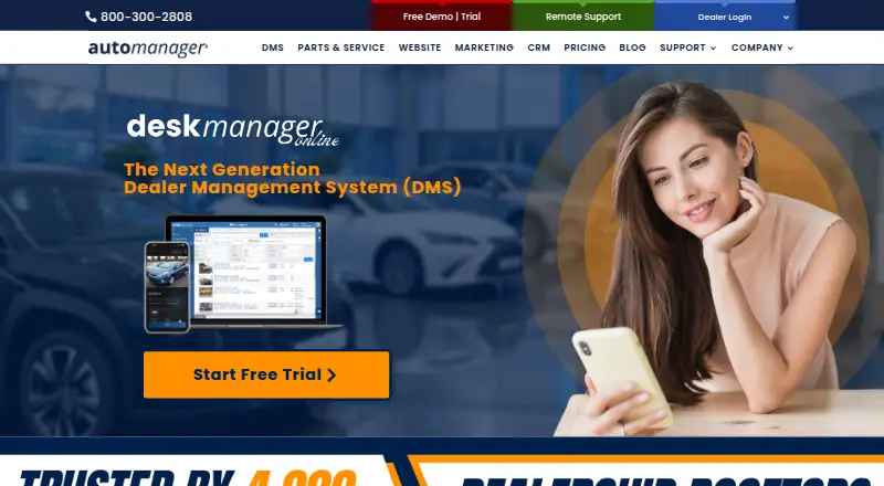 AutoManager DeskManager's own site