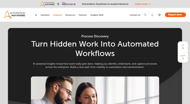 Automation Anywhere Process Discovery's own site