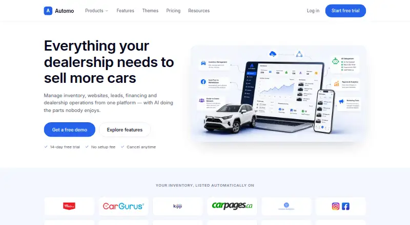 Automo's own site
