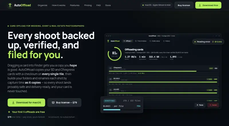 AutoOffload's own site
