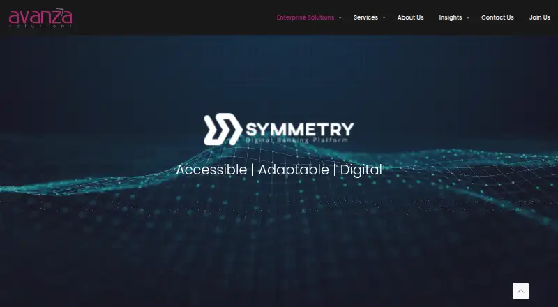 Symmetry Digital Banking Platform's own site
