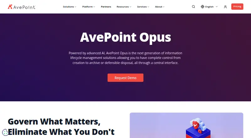 AvePoint Opus's own site