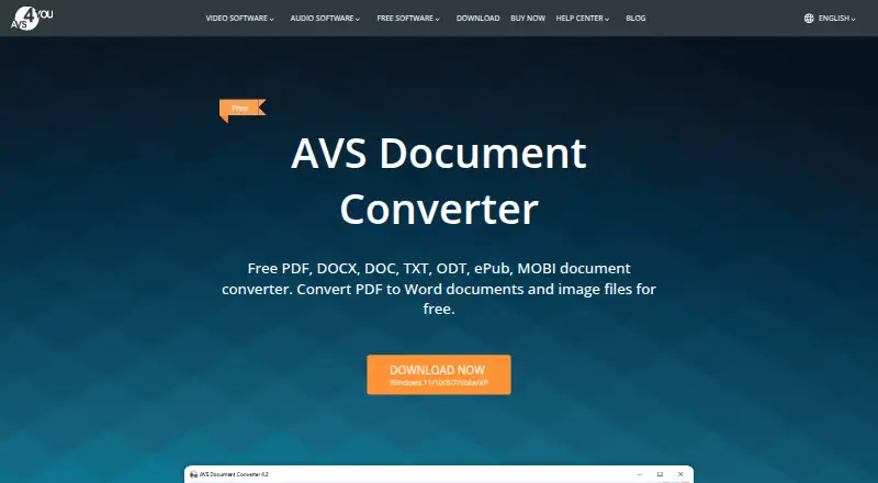 AVS Document Converter's own site