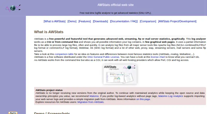 AWStats's own site
