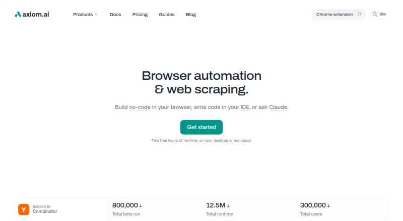 Axiom.ai's own site