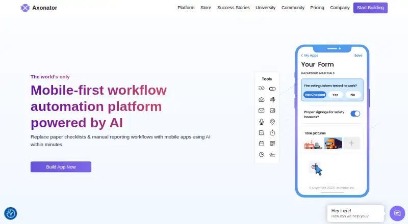 Axonator's own site