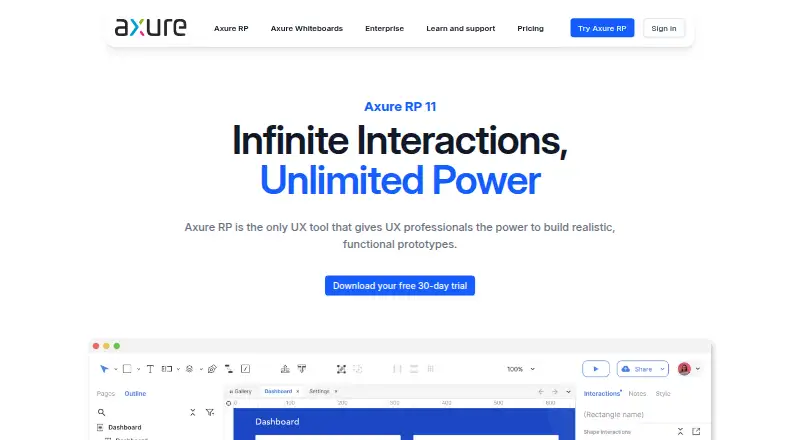 Axure RP's own site