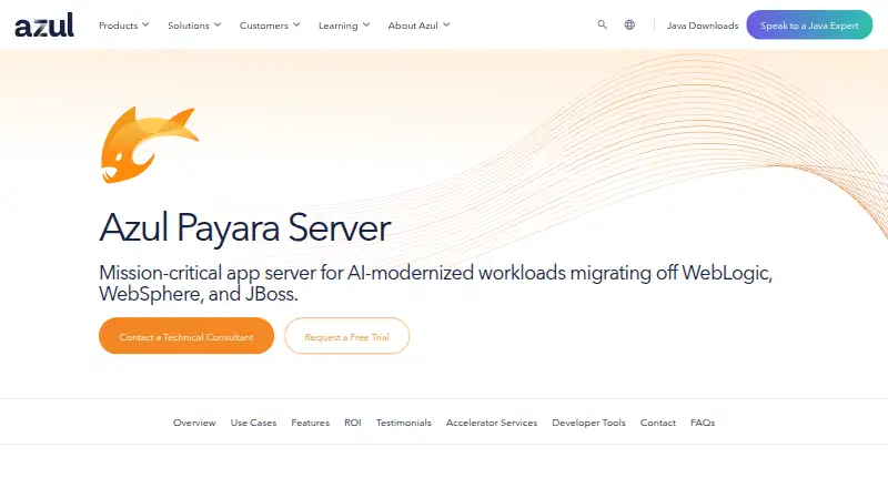 Azul Payara Server's own site