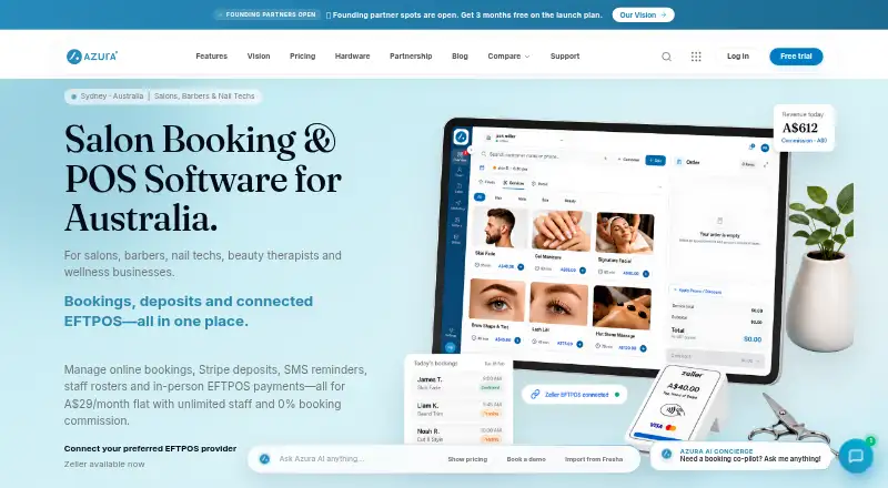 Azura Booking's own site
