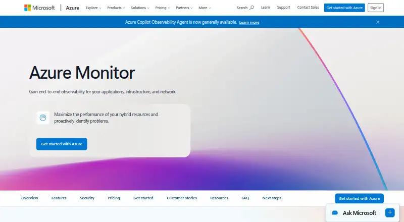 The Azure VPN Gateway homepage