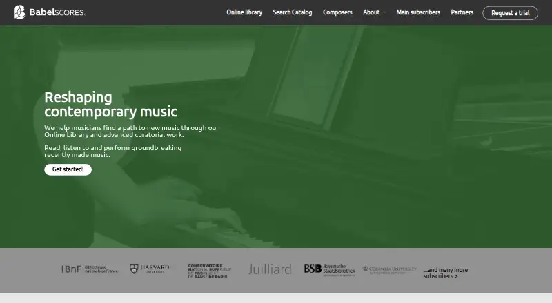 BabelScores's own site