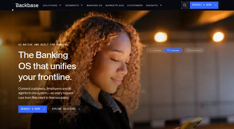 Backbase Digital Banking's own site