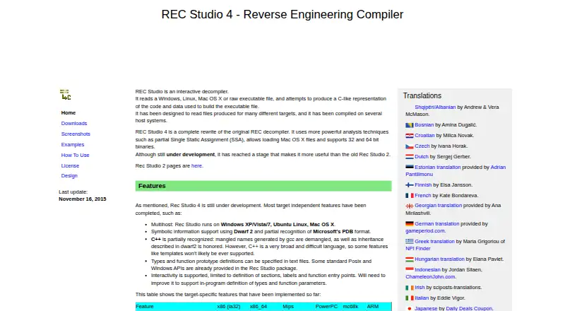 Rec Studio's own site