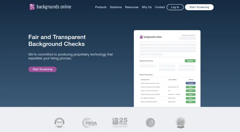 Backgrounds Online's own site