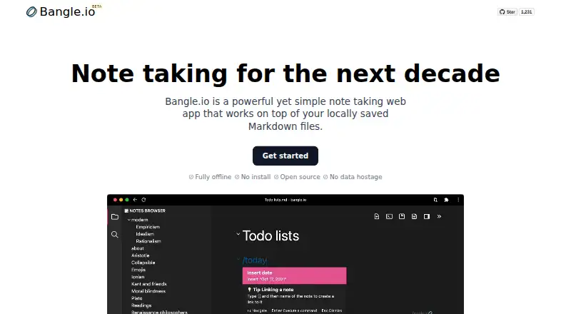 Bangle.io's own site