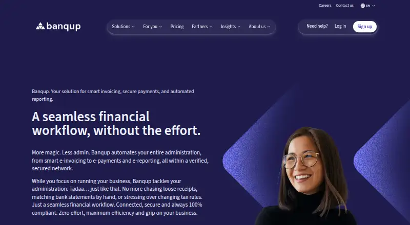 Unifiedpost Banqup's own site