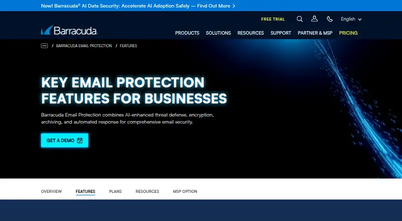 Barracuda Message Archiver's own site