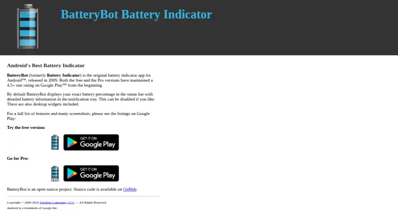 BatteryBot Pro's own site