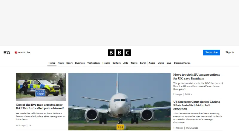 BBC iPlayer's own site